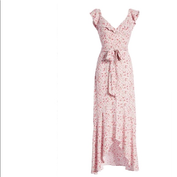 NWT AFRM pink floral maxi dress rodarte Selena - Picture 2 of 10